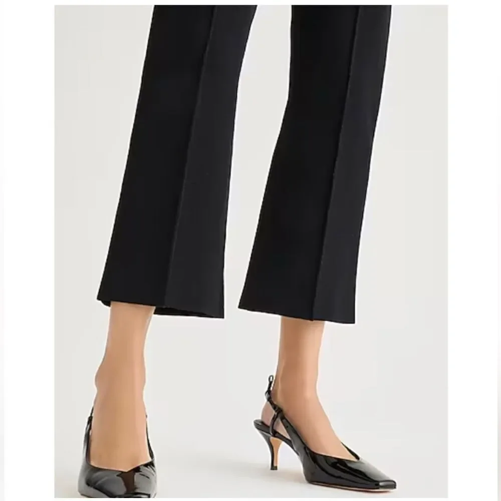 NWT J CREW Delaney kickout sweater pant in black